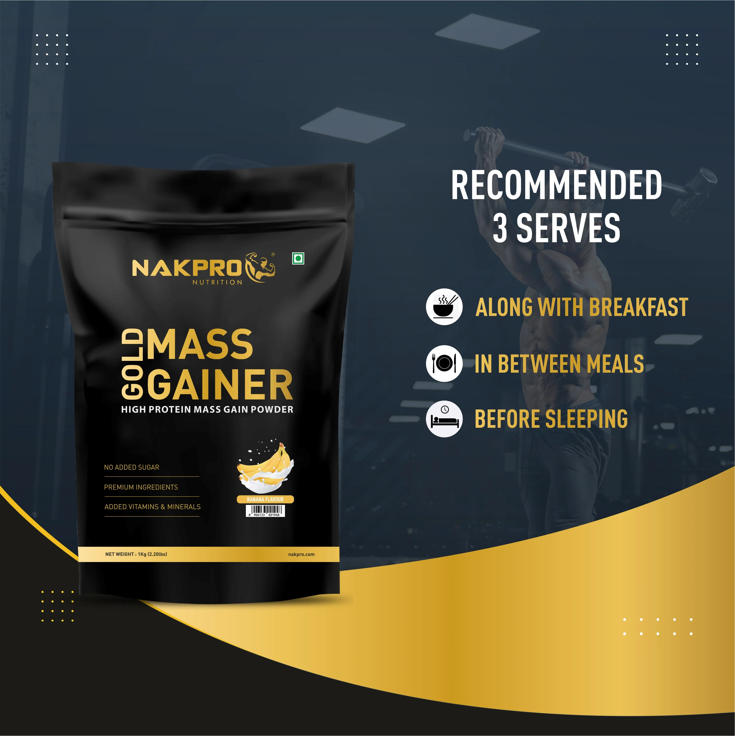 Gold Mass Gainer | High Protein Mass Gainer - Image 40