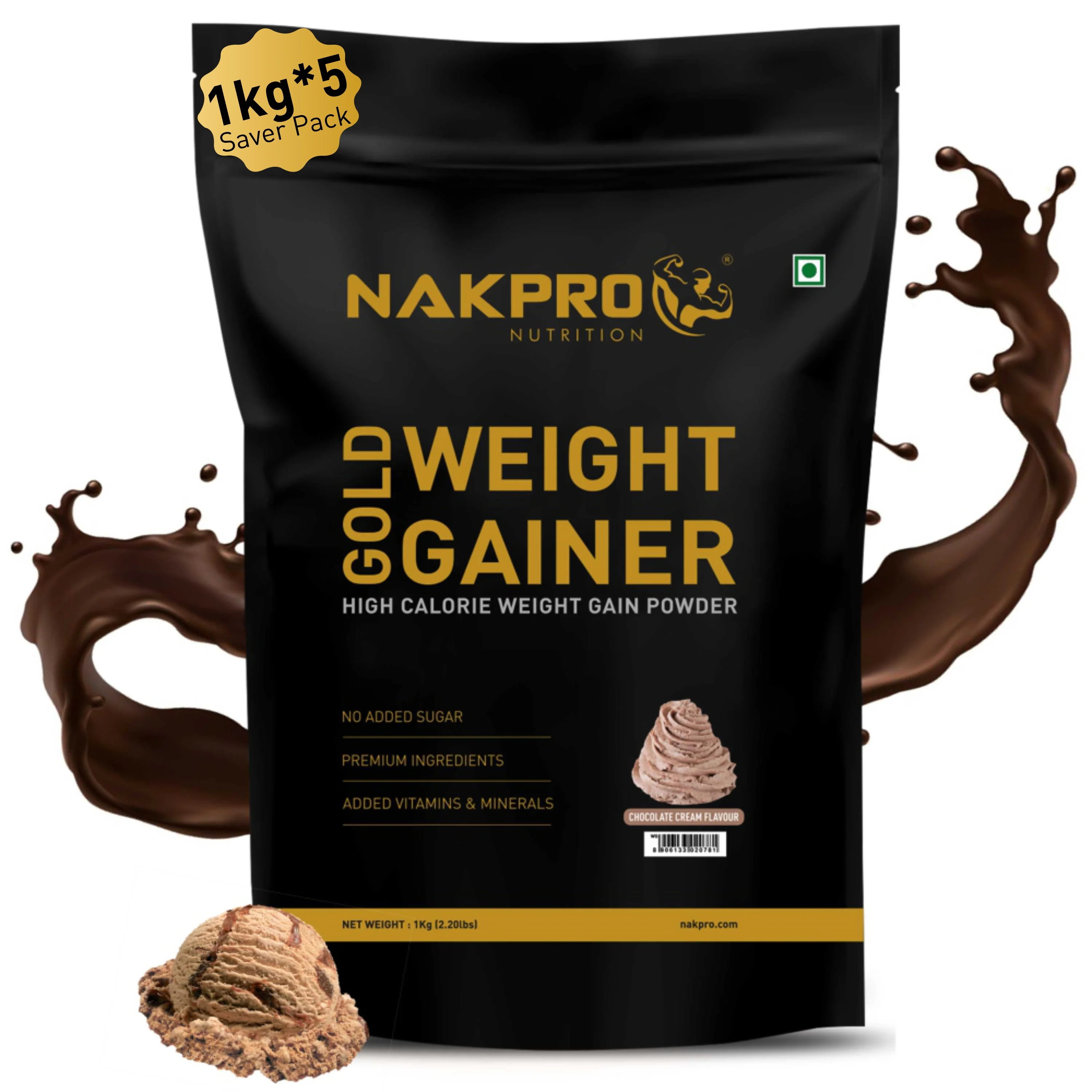 Gold Weight Gainer | High Calorie Weight Gain Powder - Image 37