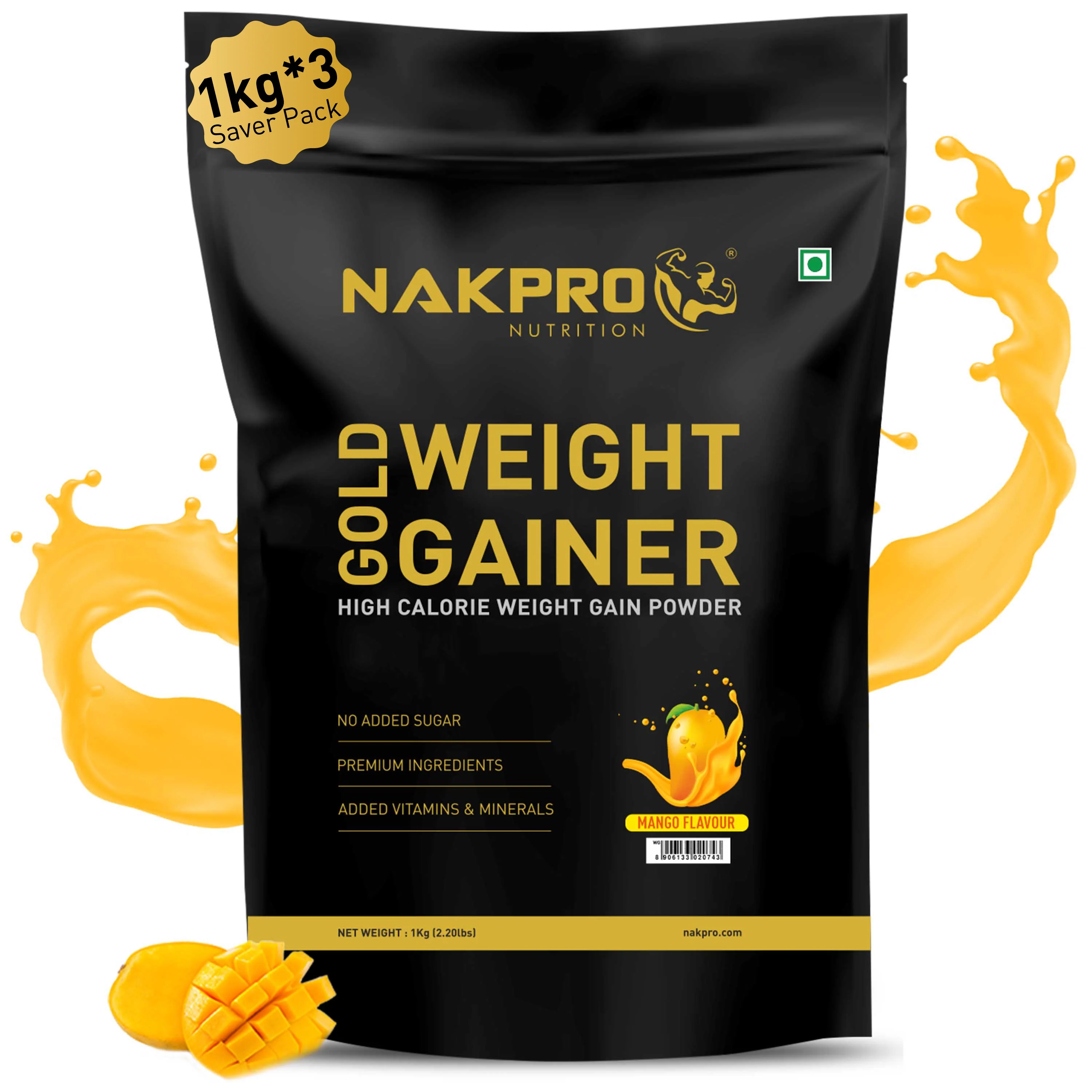 Gold Weight Gainer | High Calorie Weight Gain Powder - Image 40