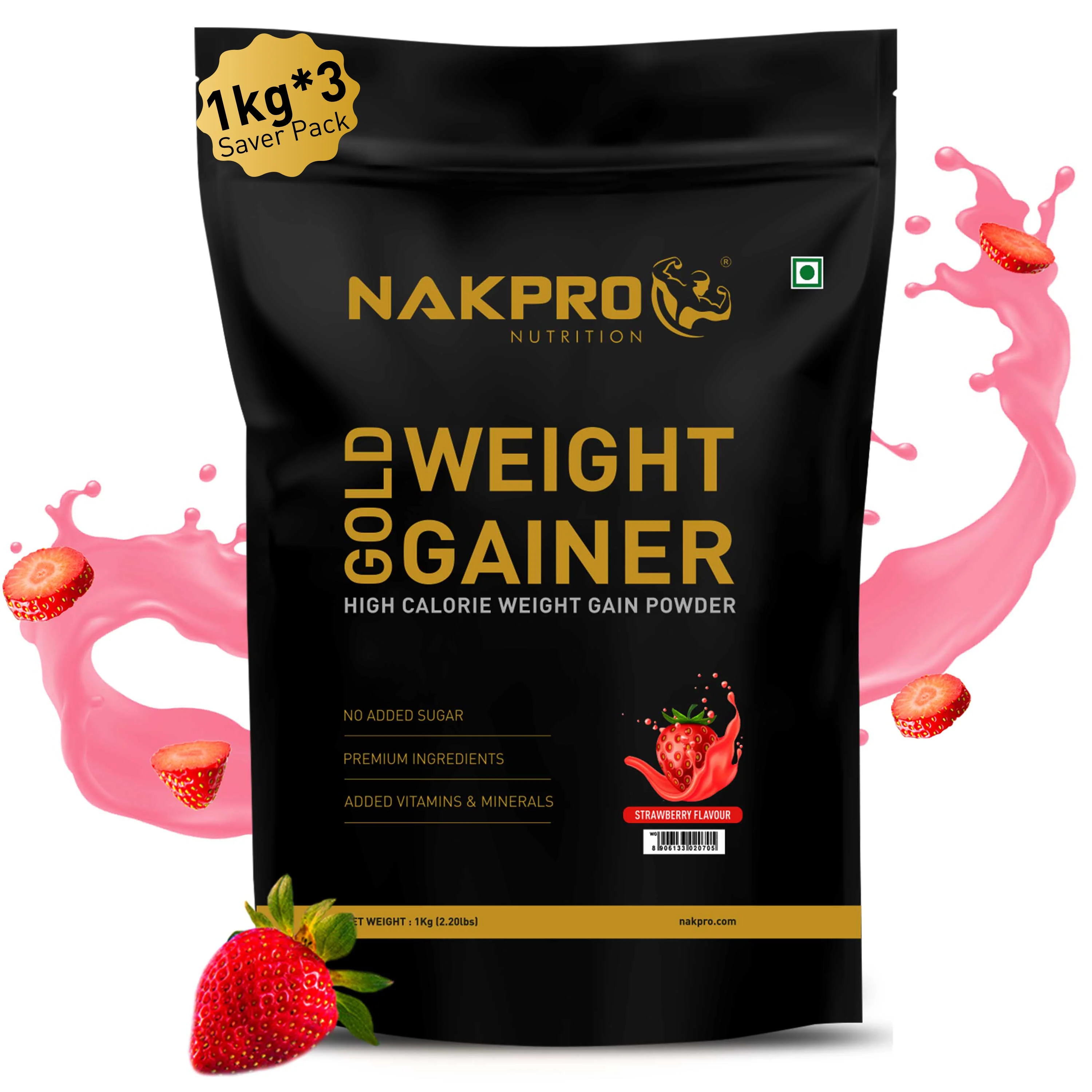 Gold Weight Gainer | High Calorie Weight Gain Powder - Image 43