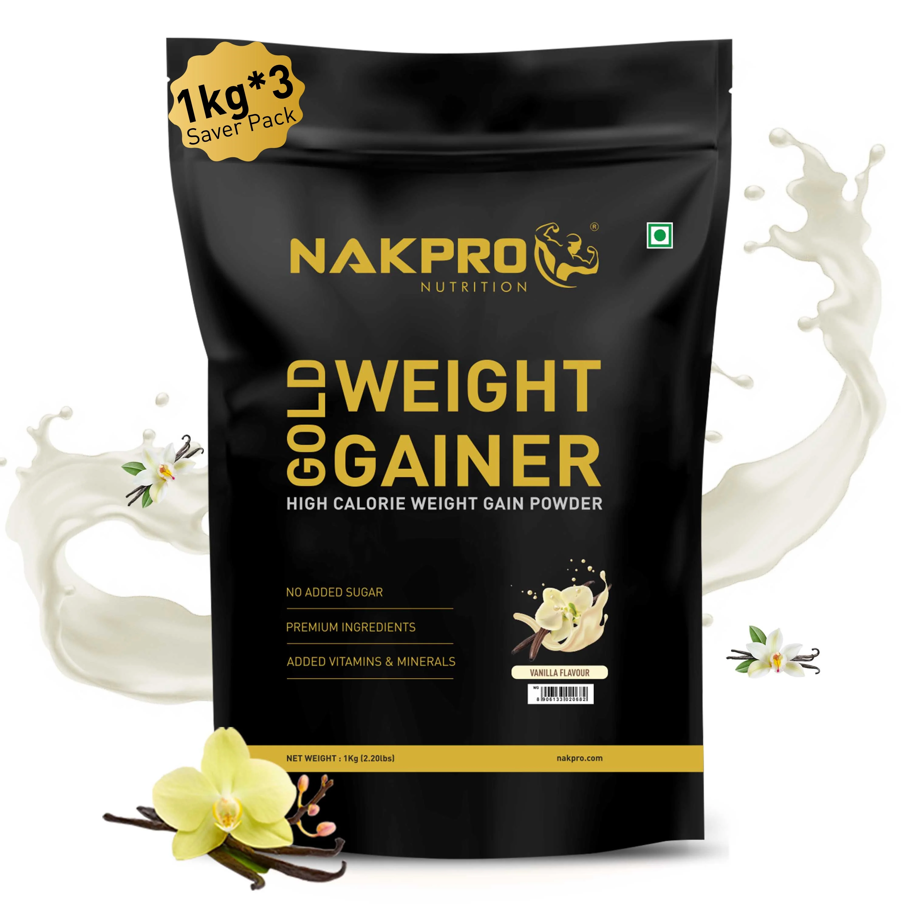 Gold Weight Gainer | High Calorie Weight Gain Powder - Image 46