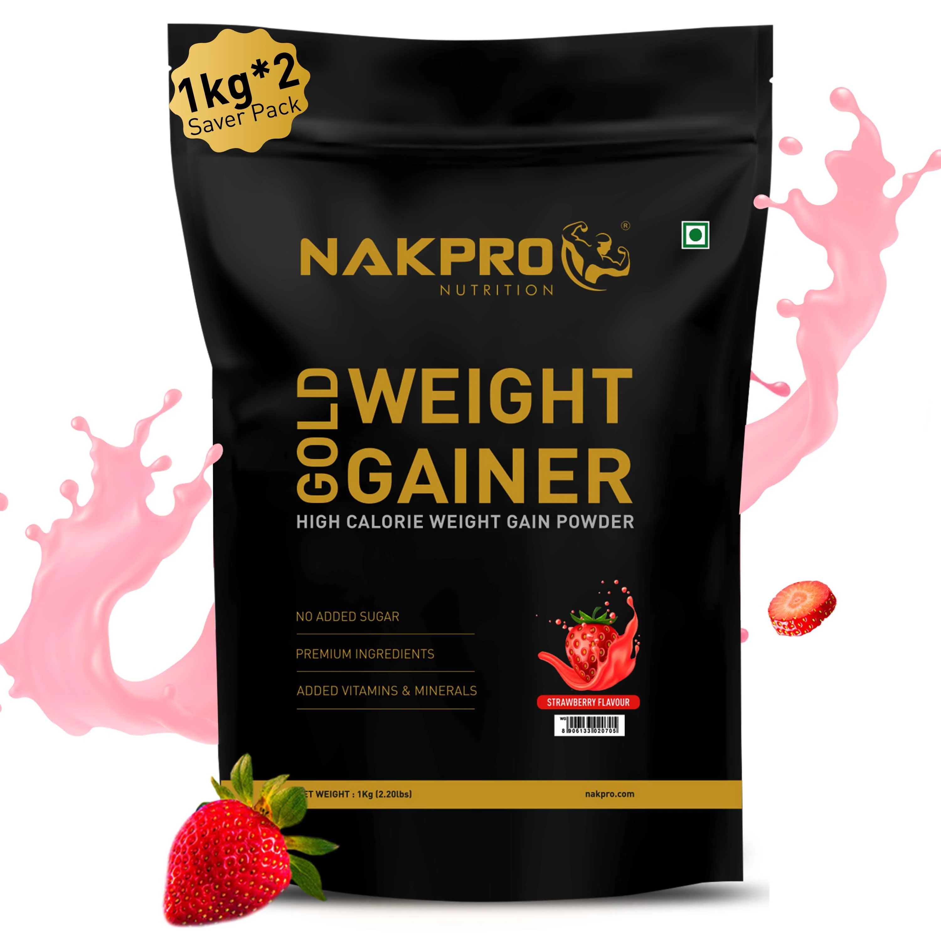 Gold Weight Gainer | High Calorie Weight Gain Powder - Image 80