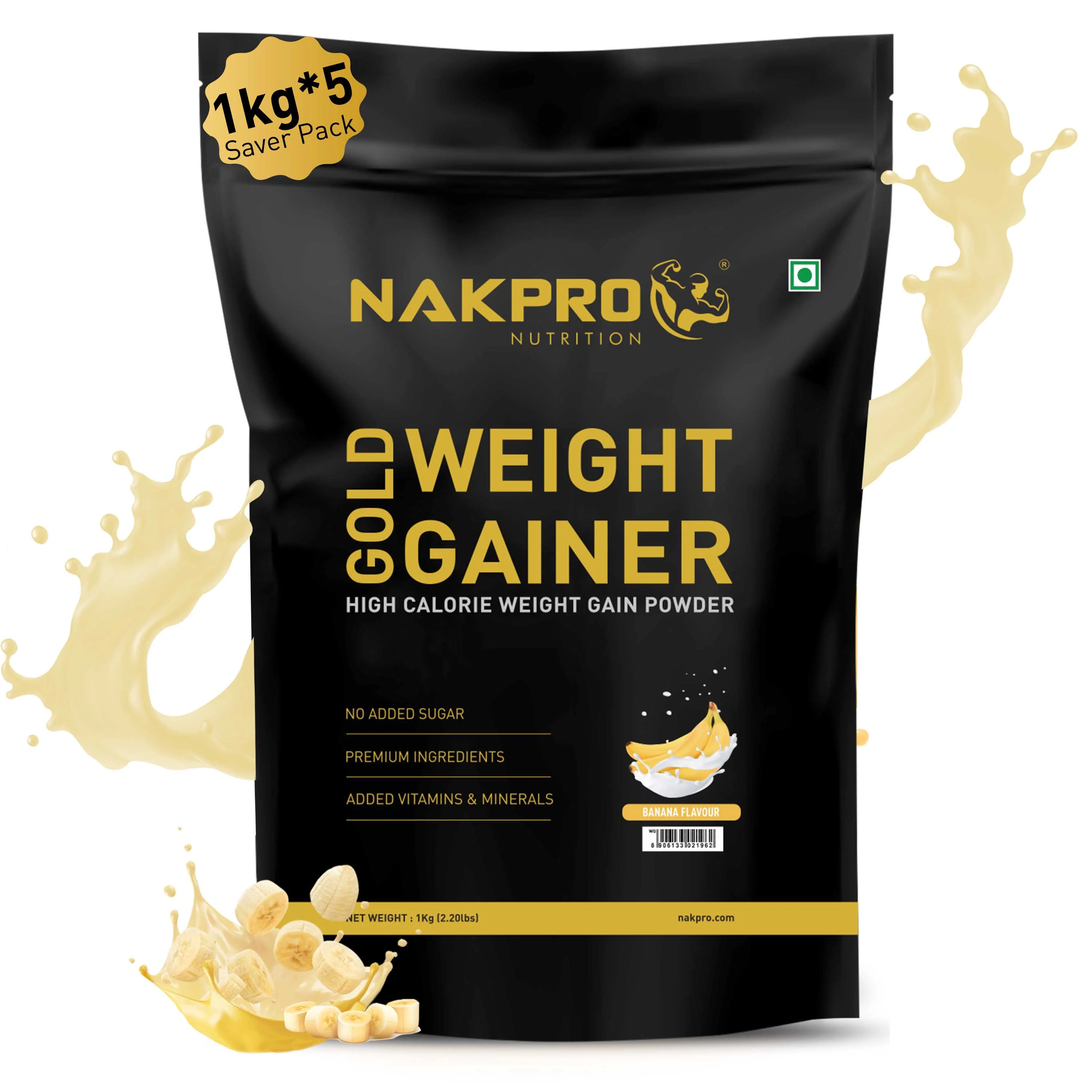 Gold Weight Gainer | High Calorie Weight Gain Powder - Image 91