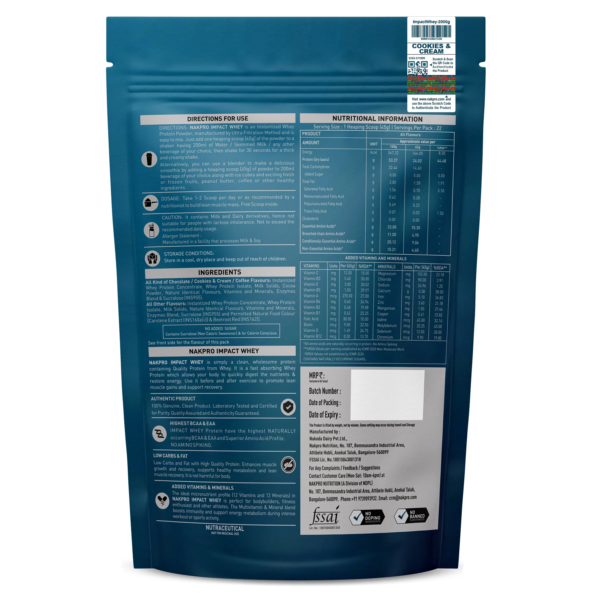 Nakpro Impact Whey Protein Blend - Image 35