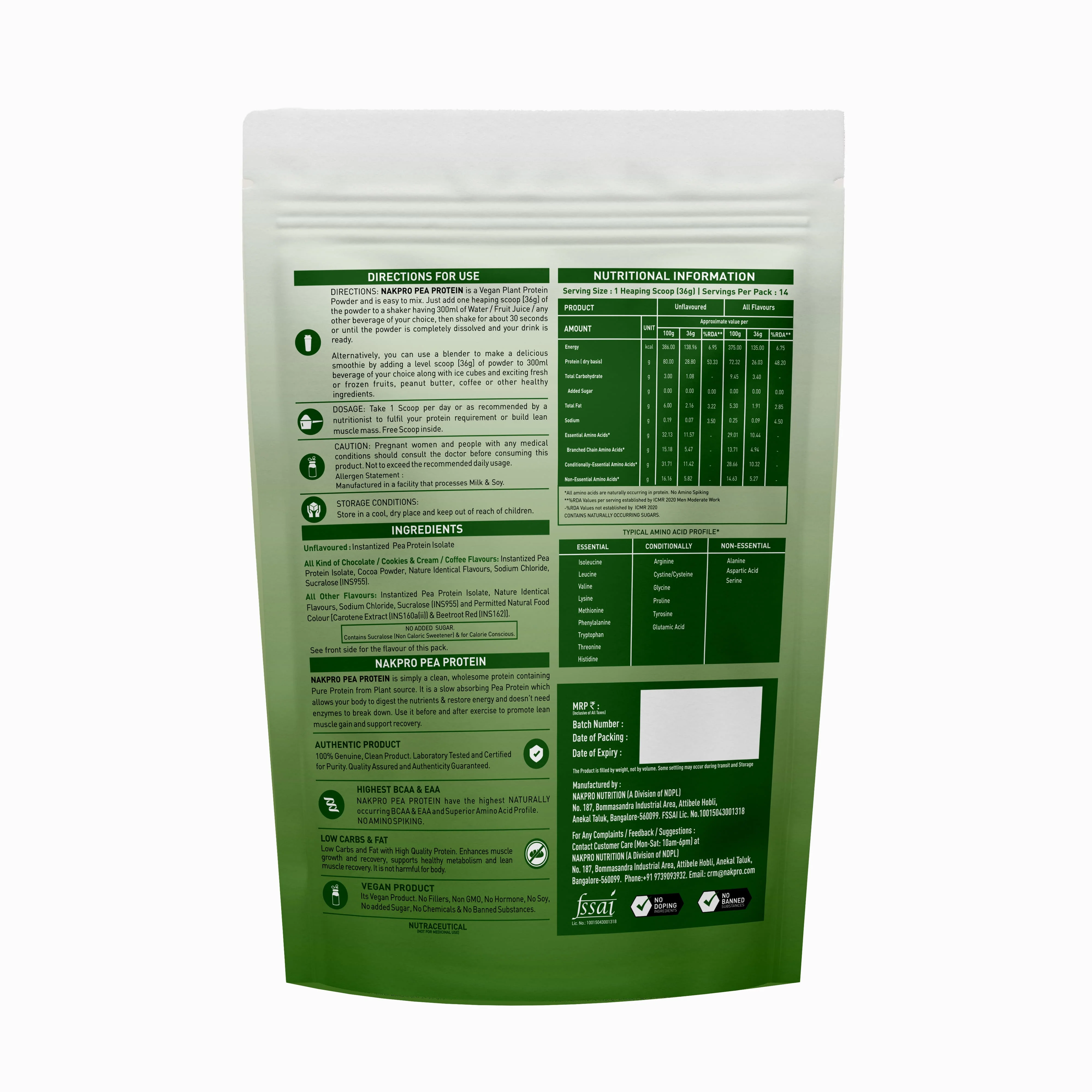 Nakpro Pea Protein Isolate- Plant-Based Vegan Protein Powder - Image 29
