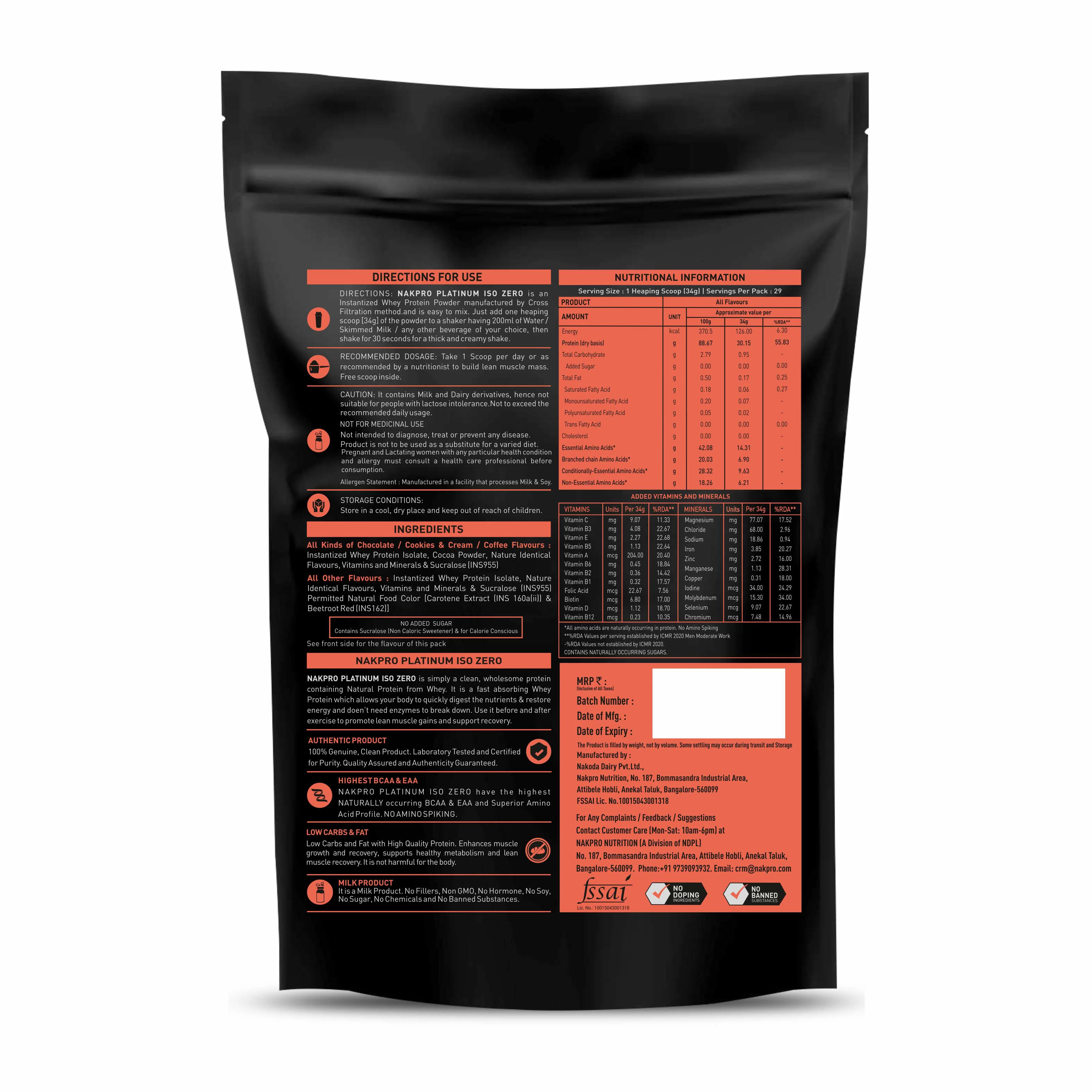 Platinum ISO Zero Whey Protein Isolate - Image 17
