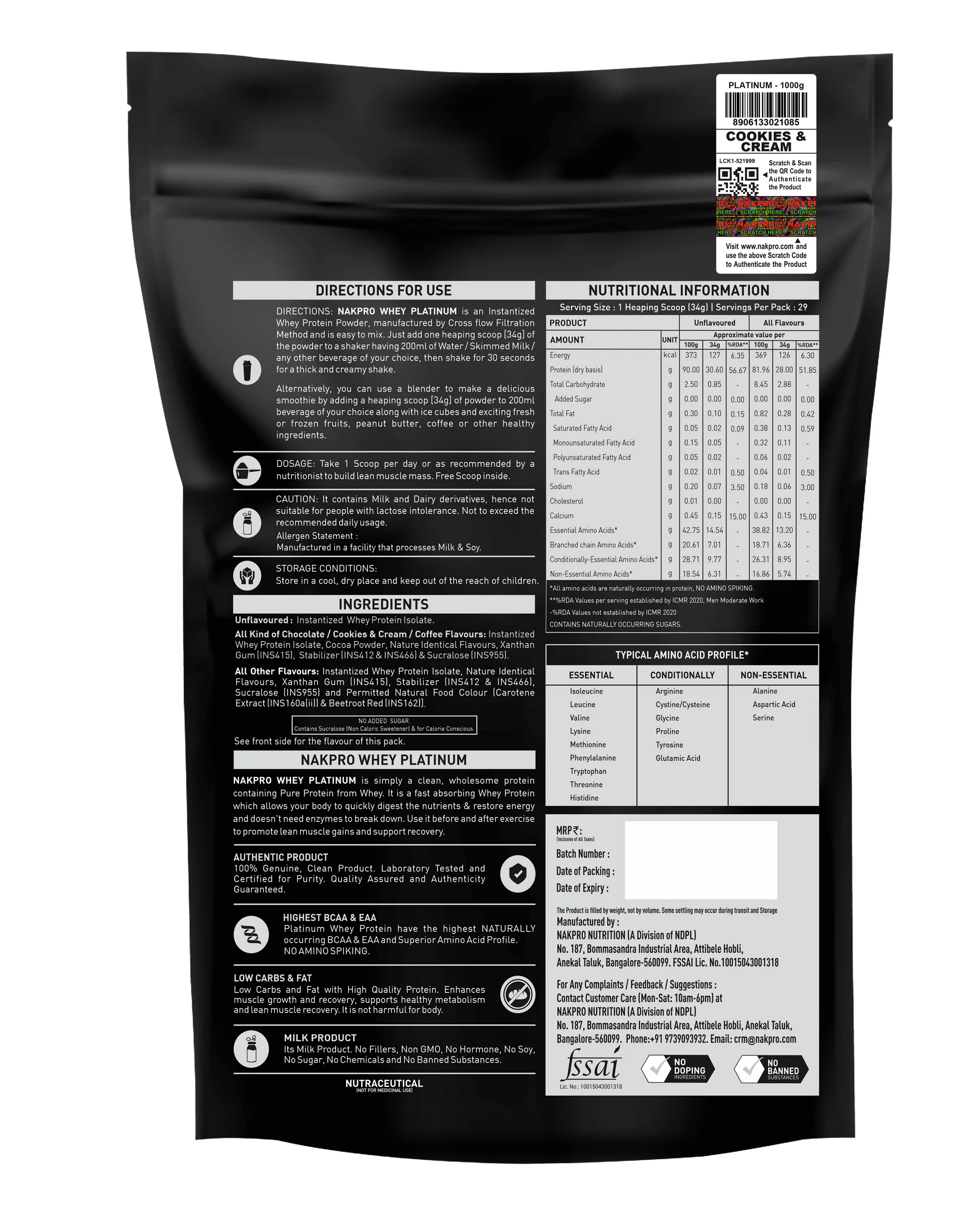 Platinum 100% Whey Protein Isolate - Image 128
