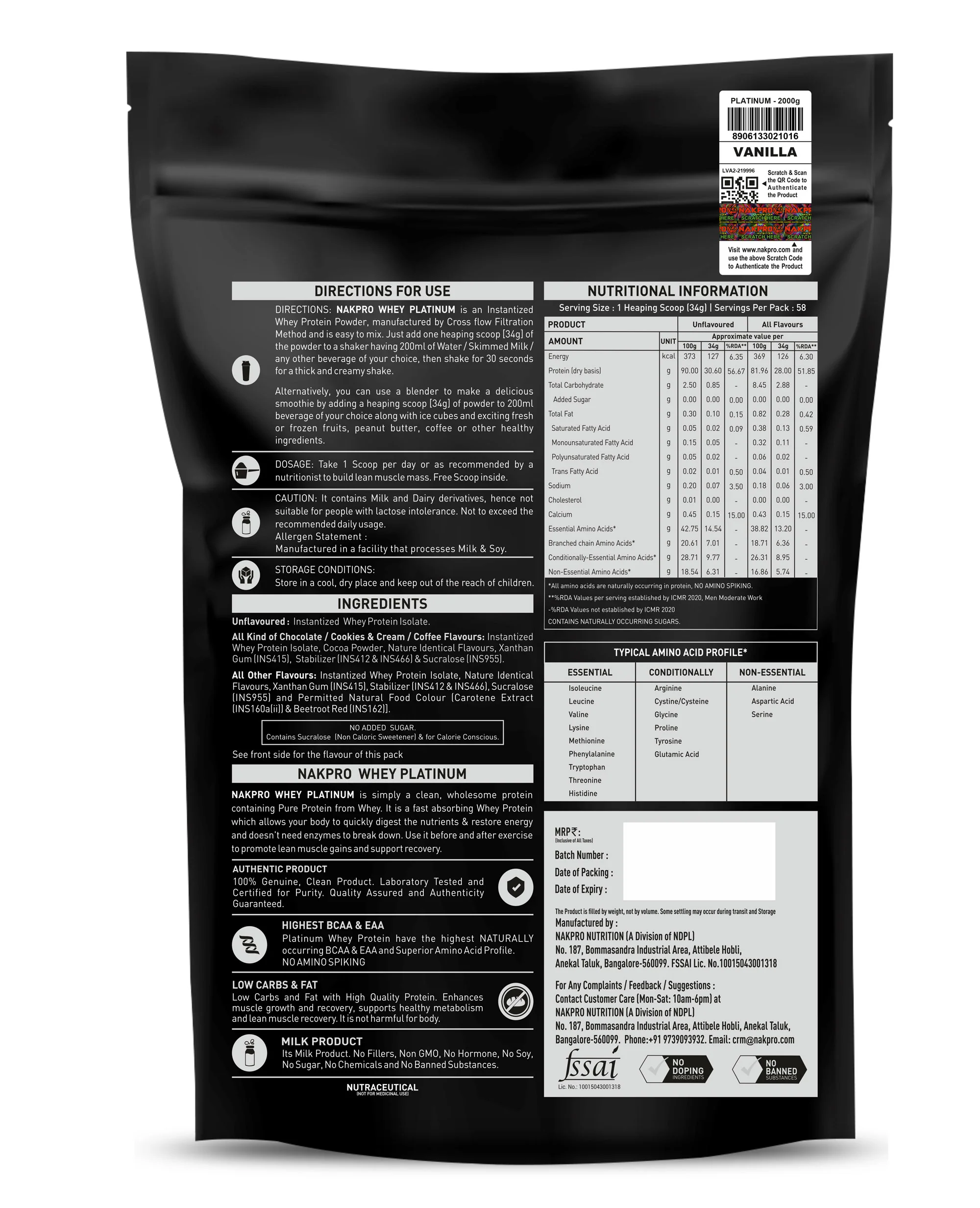 Platinum 100% Whey Protein Isolate - Image 153