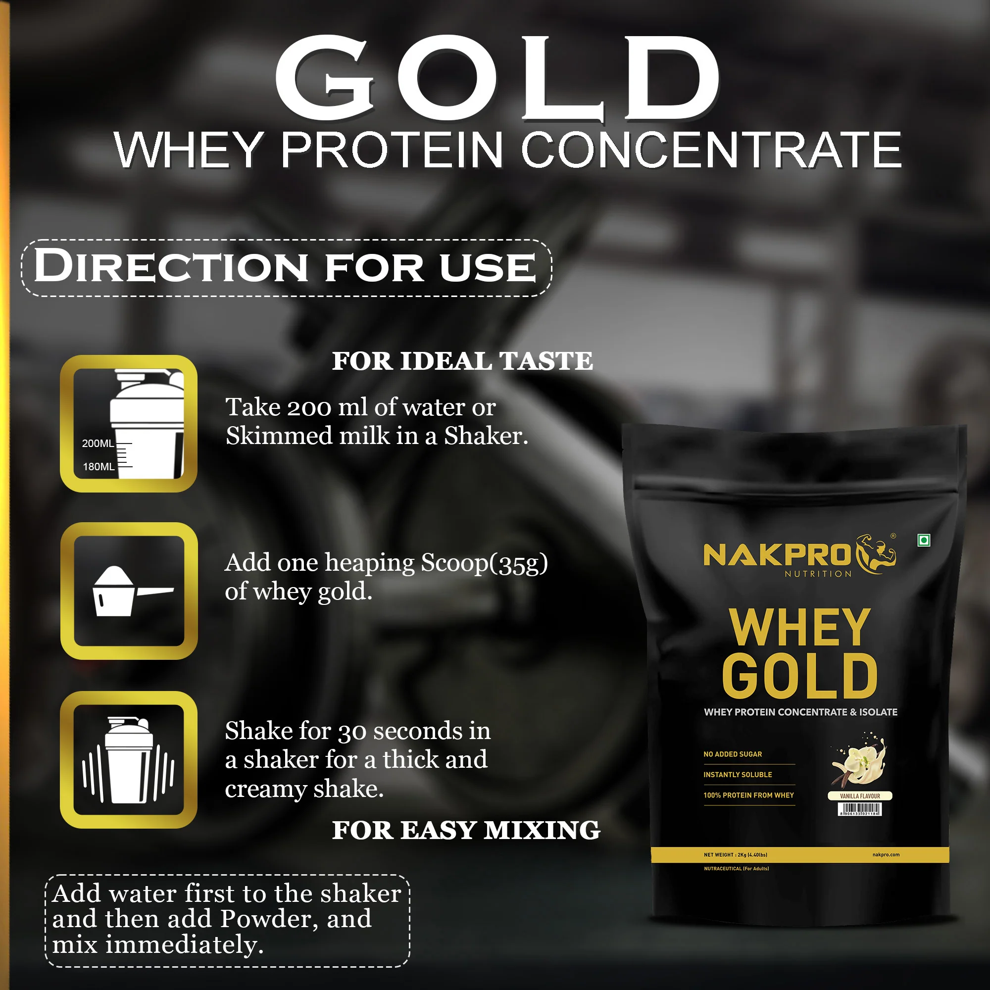 Nakpro Whey Gold Protein Concentrate - Image 29