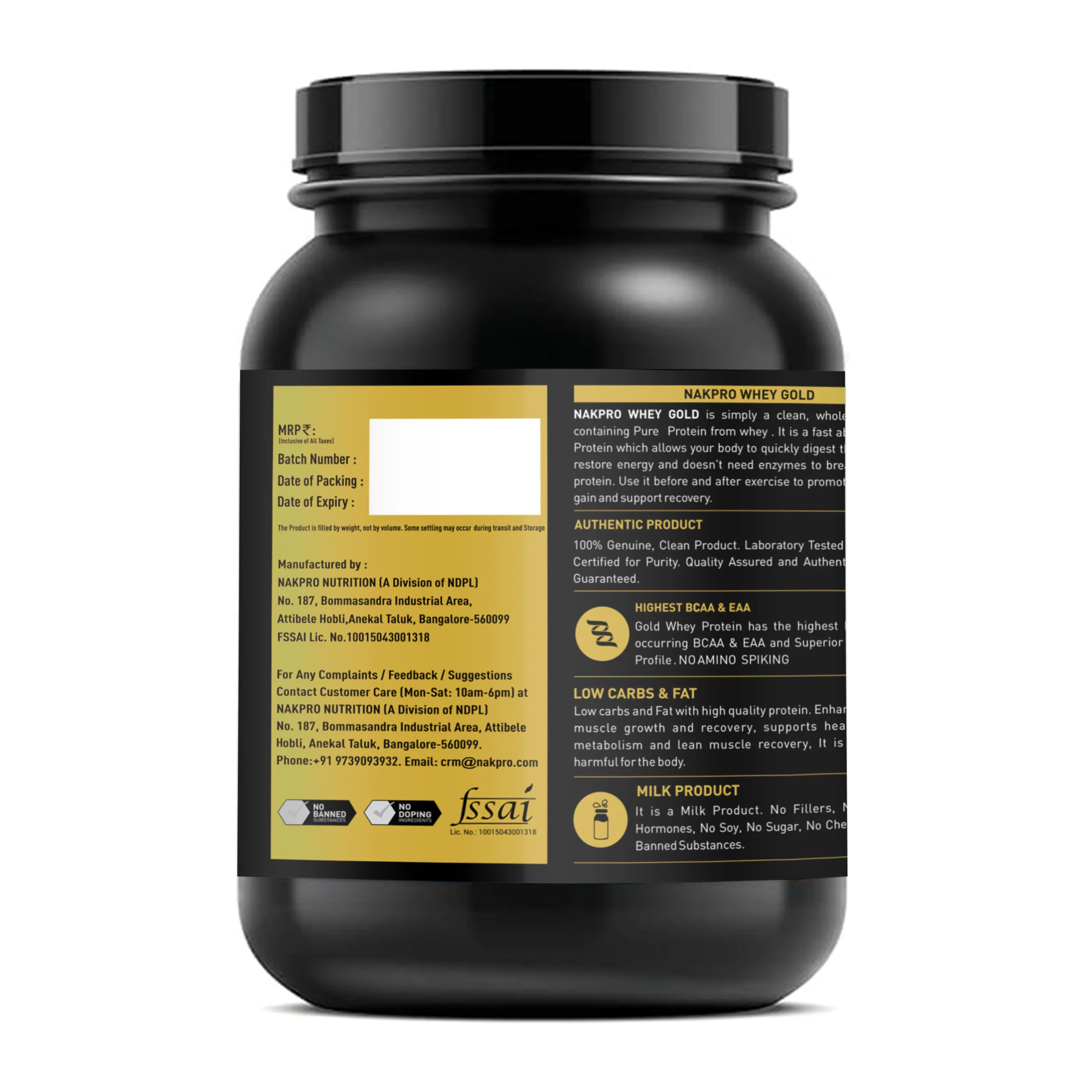 Nakpro Whey Gold Protein Concentrate - Image 6